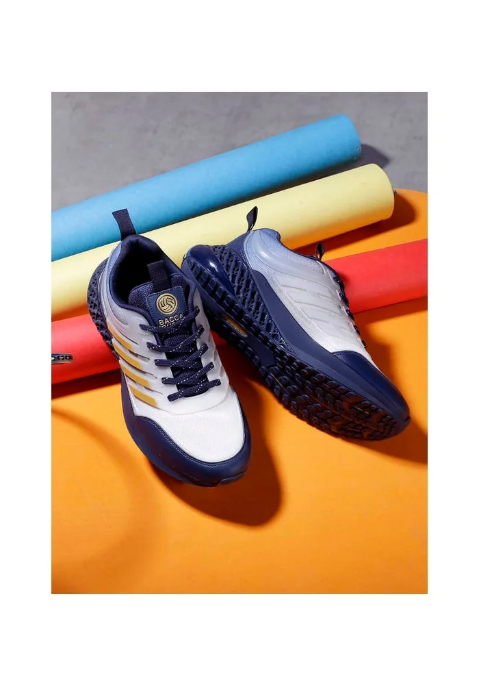 Bacca Bucci Blue and White Night Glider Elite Sportsperson’s All-Round Footwear for Men | Best Price UAE